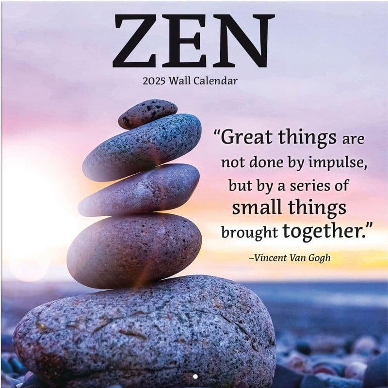 Turner Licensing TURNER PHOTOGRAPHIC Zen 12x12 Photo Wall Calendar (25998940060) - Image 1