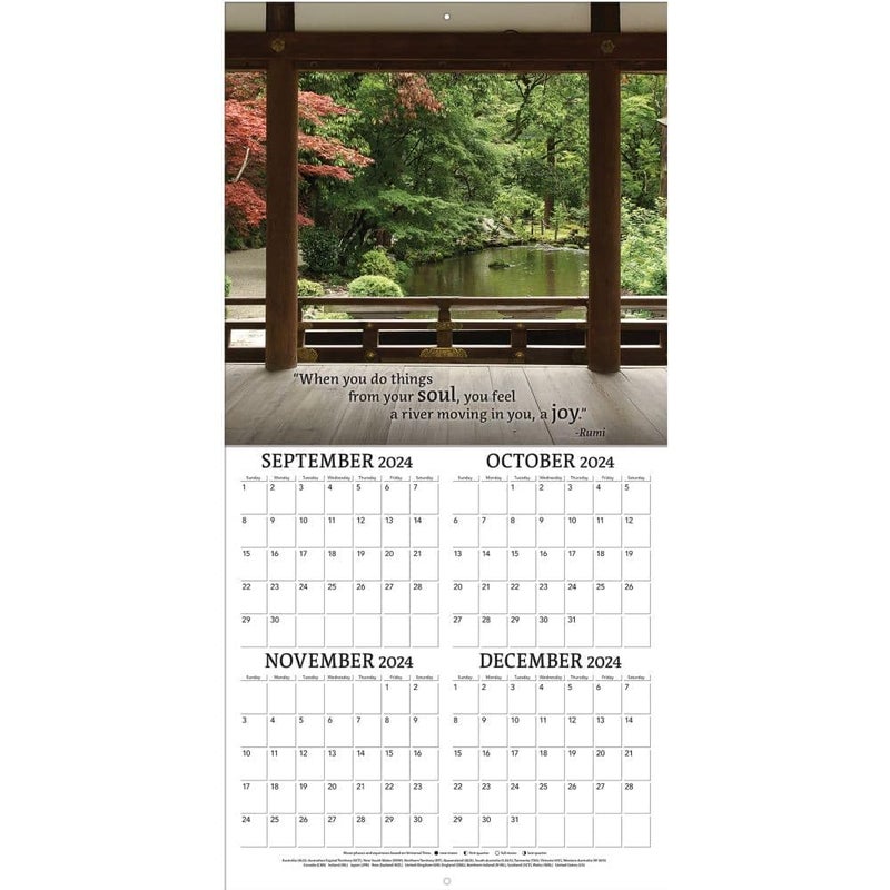 Turner Licensing TURNER PHOTOGRAPHIC Zen 12x12 Photo Wall Calendar (25998940060) - Image 4