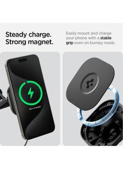 Spigen OneTap Pro 3 for Tesla Model 3 / Y/S/X (Screen Mount) Wireless Car Charger MagSafe Compatible iPhone 15/14 / 13/12 Series  - Image 3