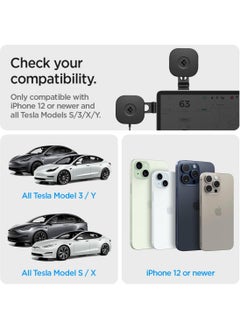 شاحن سيارة لاسلكي OneTap Pro 3 لسيارات Tesla Model 3 / Y/S/X (حامل للشاشة) مع MagSafe متوافق مع iPhone 15/14 / 13/12 Series - pzsku/ZE5A5BABE5B6733B87AC5Z/45/_/1705392238/3cea0395-e688-401c-838a-bc8137bbfeb6