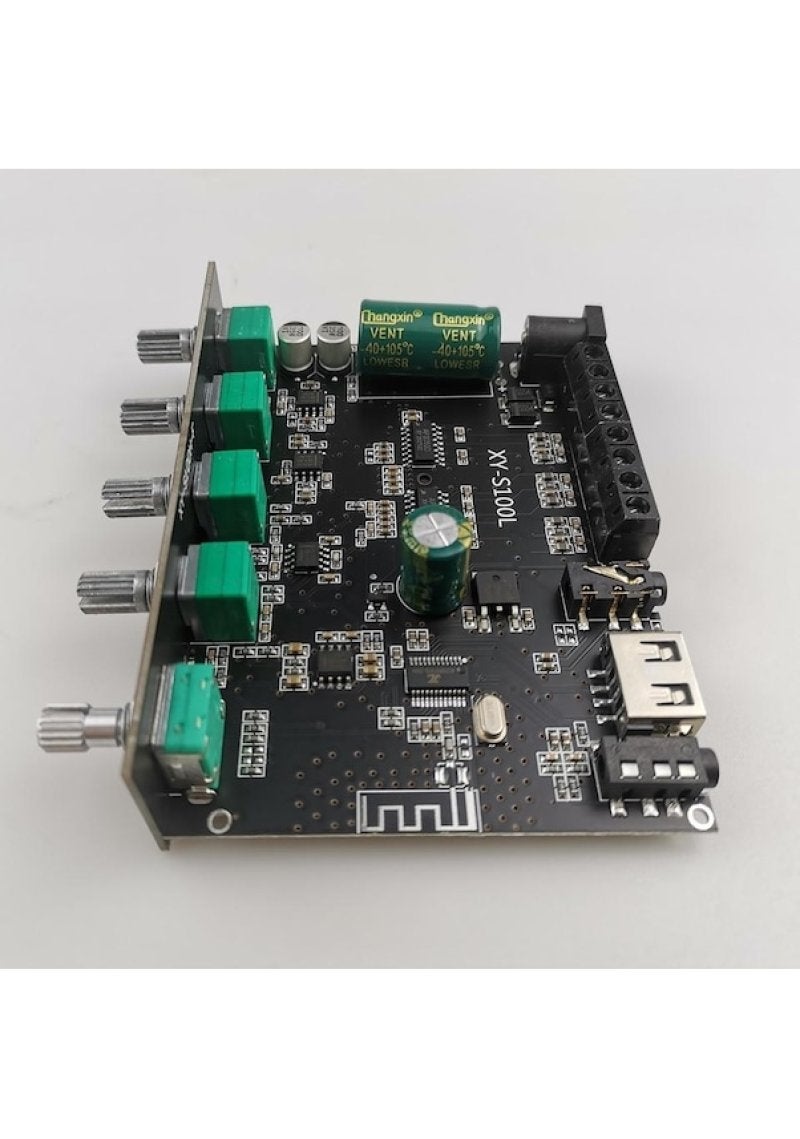 2.1 Channel Amplifier: Black, Bluetooth Connectivity For Wireless Audio Streaming - High Low Tone Controls For Customized Sound, Heavy Subwoofer Amplifier For Home Audio Setup - Image 3