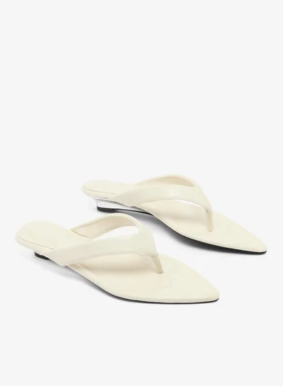 Ginger Thong Pointed Toe Flat Sandals