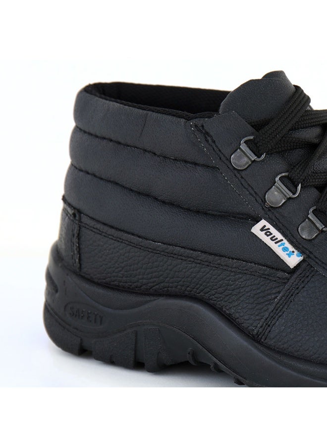 Vaultex MDU High Ankle Steel Toe Safety Shoes - Black, 43 - Image 3