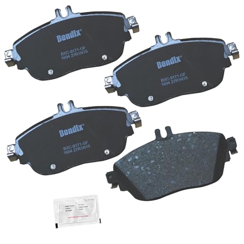Bendix Priority1 CFC1694 Ceramic Front Brake Pads for Select Models INFINITI QX30, Mercedes-Benz A180, A200, B180, B250, B250e, B Electric Drive, CLA180, CLA200, CLA250, E300, GLA180, GLA200, GLA250 - Image 1