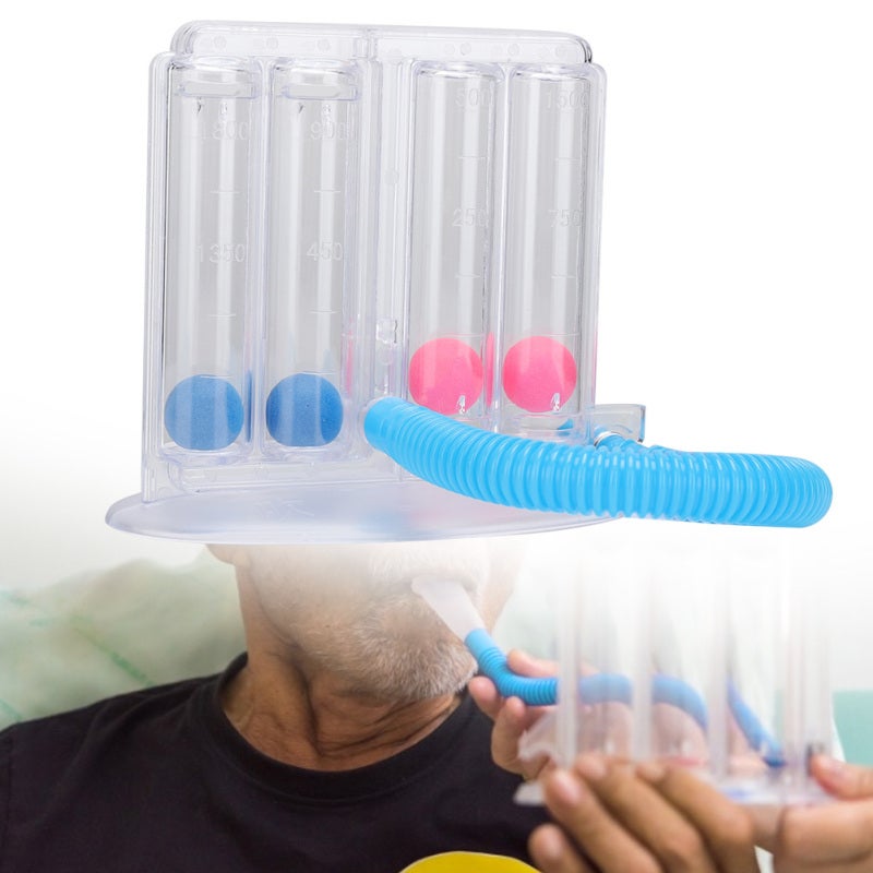 Incentive Spirometer Deep Breathing Exerciser PE Mouthpiece Ergonomic Design - Bend Resistant Pipeline Lung Exerciser Spirometer for Post Surgery Recovery Home Respiratory Therapy - Image 5