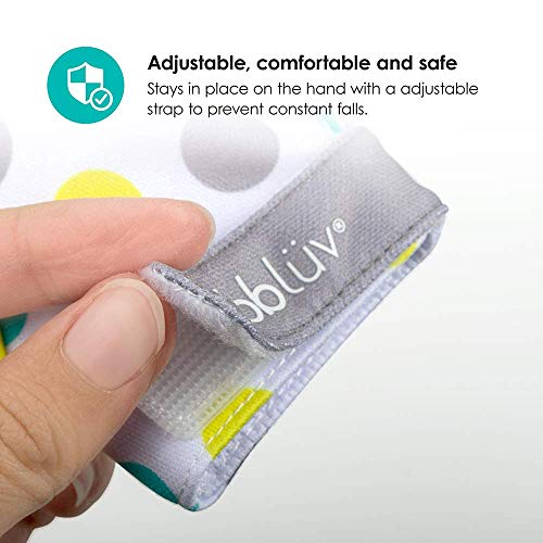 bblÃ¼v Bblüv - Glüv - Original Silicone Baby Teething Mitten with Opposable Thumb, Self Soothing Teether Toy, Includes a Storage Bag (Aqua) - Image 3