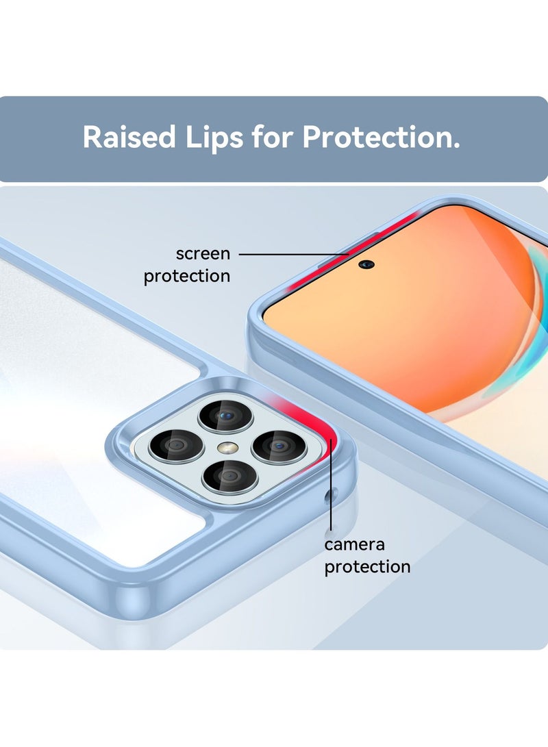 حافظة هاتف لهاتف Honor X8 باللون الأزرق الفاتح