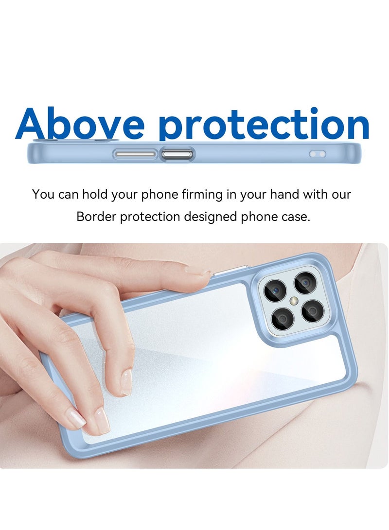 حافظة هاتف لهاتف Honor X8 باللون الأزرق الفاتح