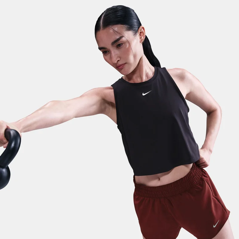 Nike Black Women's One Classic Dri-FIT Crop Top for Women | Best Price UAE