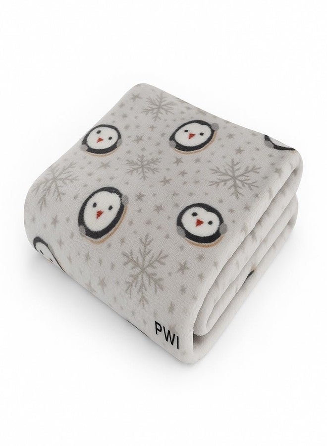 PWI Supersoft Baby Blanket Wrapper for Newborn | 30x40 inches | Lightweight AC Blanket for 0-2 Years | Ultra Soft & Skin-Friendly | Pack of 3 (Blue-Peach-Grey) - Image 2