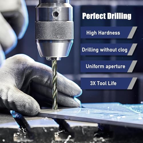 Inditrust DM 13 Piece HSS Drill Bit Set for Metal, Wood & Plastic | High Speed Steel Twist Drill Bits Kit for Electric Drill Machine | Precision Cutting Heavy Duty Drill Bits (Without Box) - Image 2