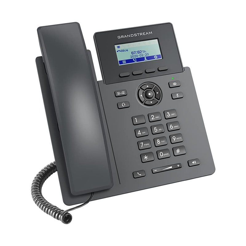 Grandstream IP Network Phone, Corded, Black