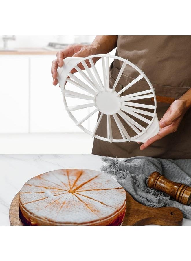 yongsheng Cake Portion Marker, 10 or 12 Slices, Works for Cakes Up To 16-Inches Diameter Cake Divider Cheese Divider  - Image 3