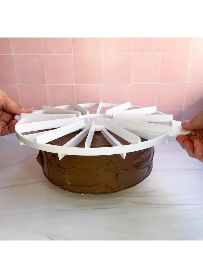 yongsheng Cake Portion Marker, 10 or 12 Slices, Works for Cakes Up To 16-Inches Diameter Cake Divider Cheese Divider  - Image 4