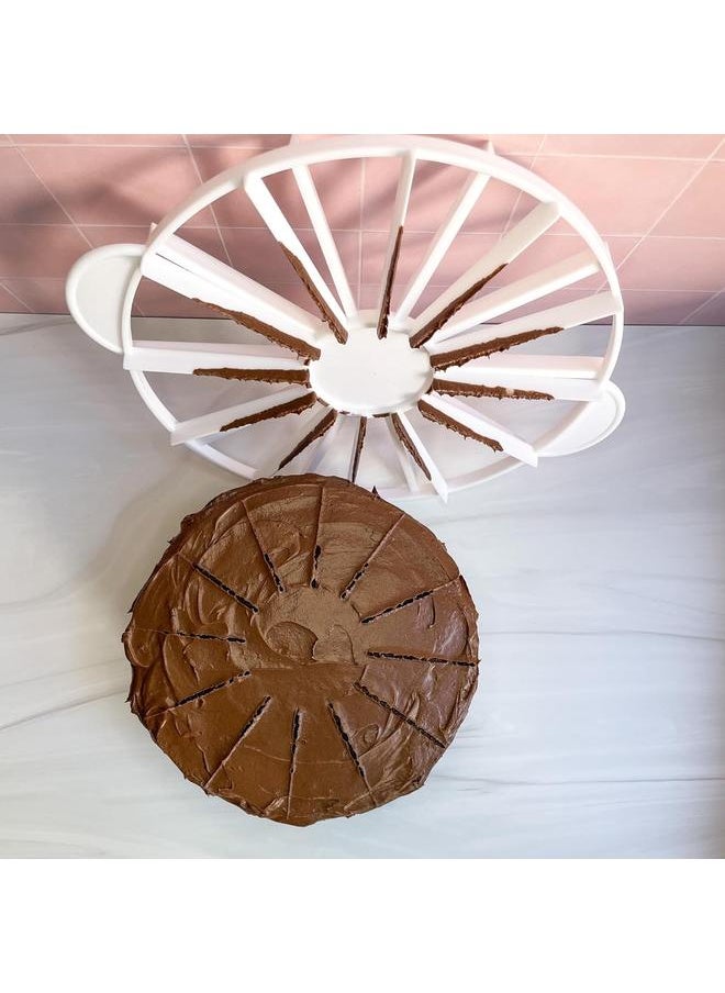 yongsheng Cake Portion Marker, 10 or 12 Slices, Works for Cakes Up To 16-Inches Diameter Cake Divider Cheese Divider  - Image 5