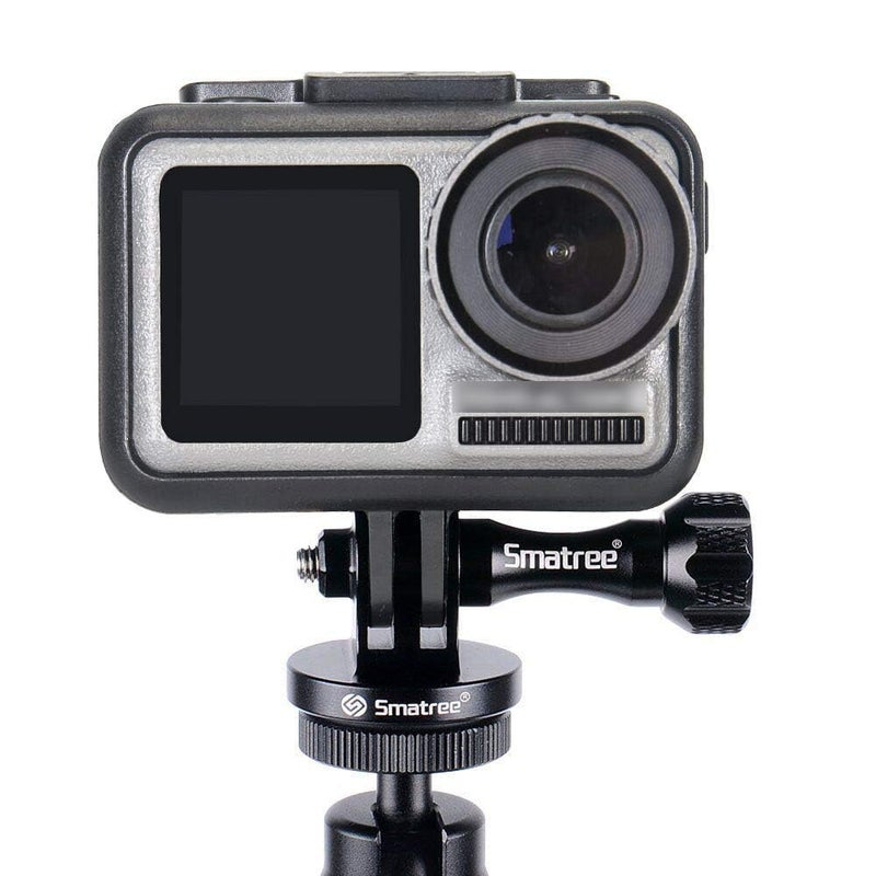 Smatree Aluminum Tripod Mount Adapter Compatible for Insta360 X5, Gopro Hero 13,12, 11, 10, 9, 8, 7, 6, 5, 4, 3+, 3, 2, 1 HD, Compatible with DJI OSMO Action 5 Pro/4/3 Camera - Image 2
