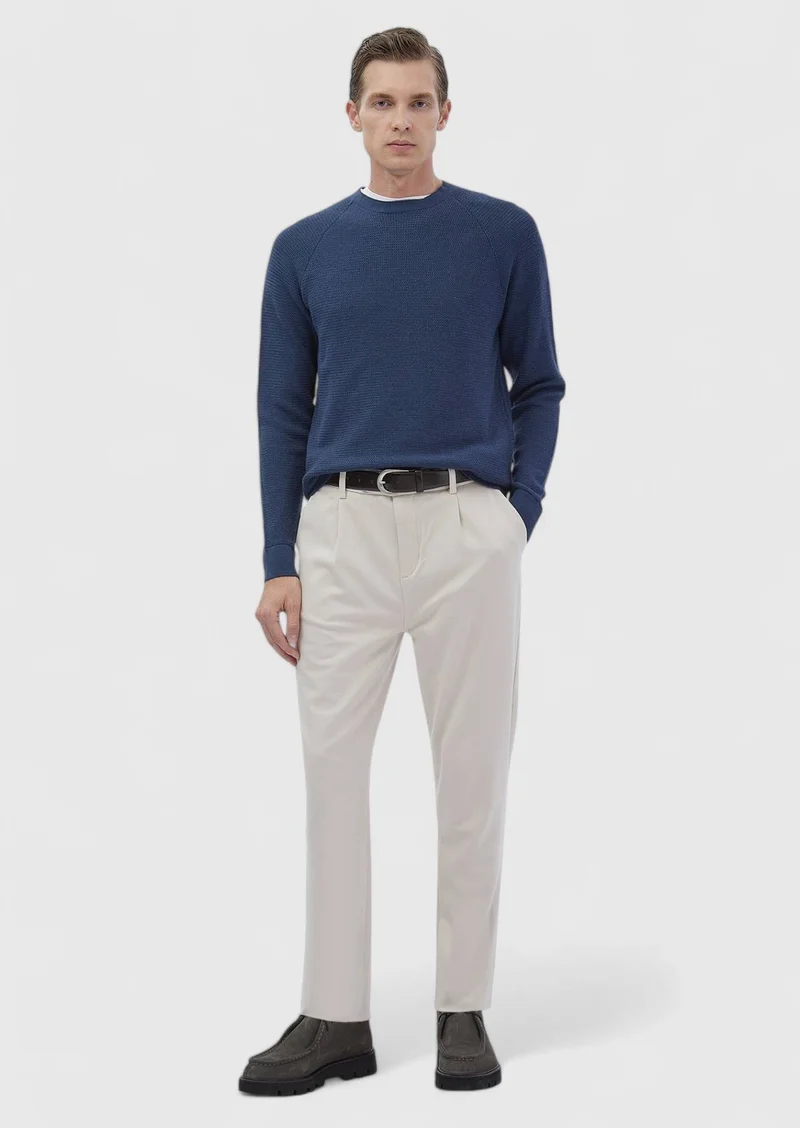 Ramsey Dark Indigo Knitwear Sweatshirt