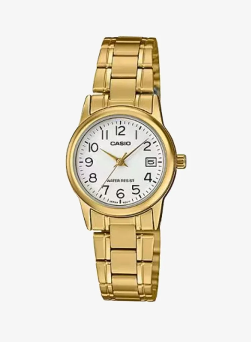 CASIO Women's Stainless Steel Analog Watch LTP-V002G-7B2 - 25 mm