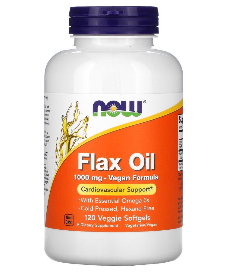 now Flax Oil 1000 mg 120 Veggie Softgels