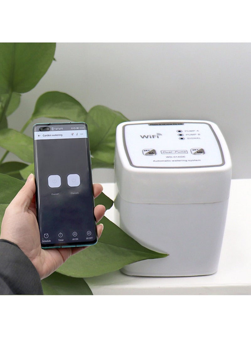 Generic Smart Wi-Fi Automatic Irrigation System with Timer, Dual Pumps & Accessories – Remote App Control for Indoor & Outdoor Plants  - Image 3