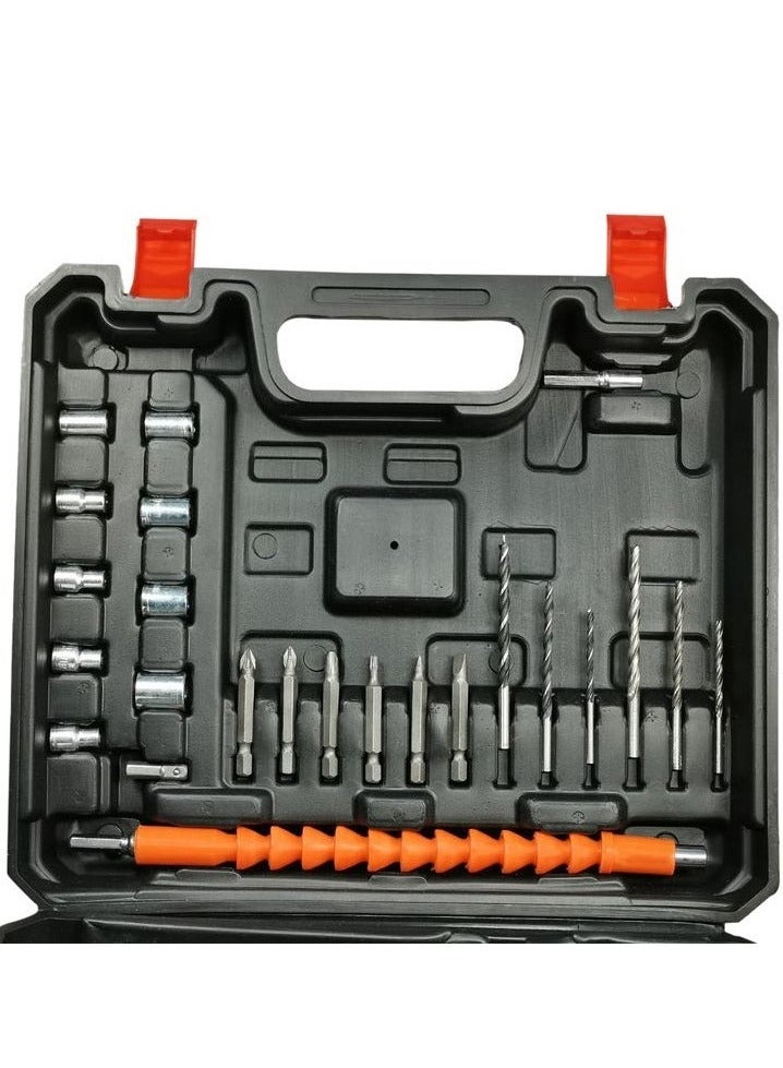 Premium Quality 21V Cordless Impact Cordless Screwdriver Drill Machine and Tool Kit With 2 Li-ion Rechargeable Battery 1500 MAh  - Image 4