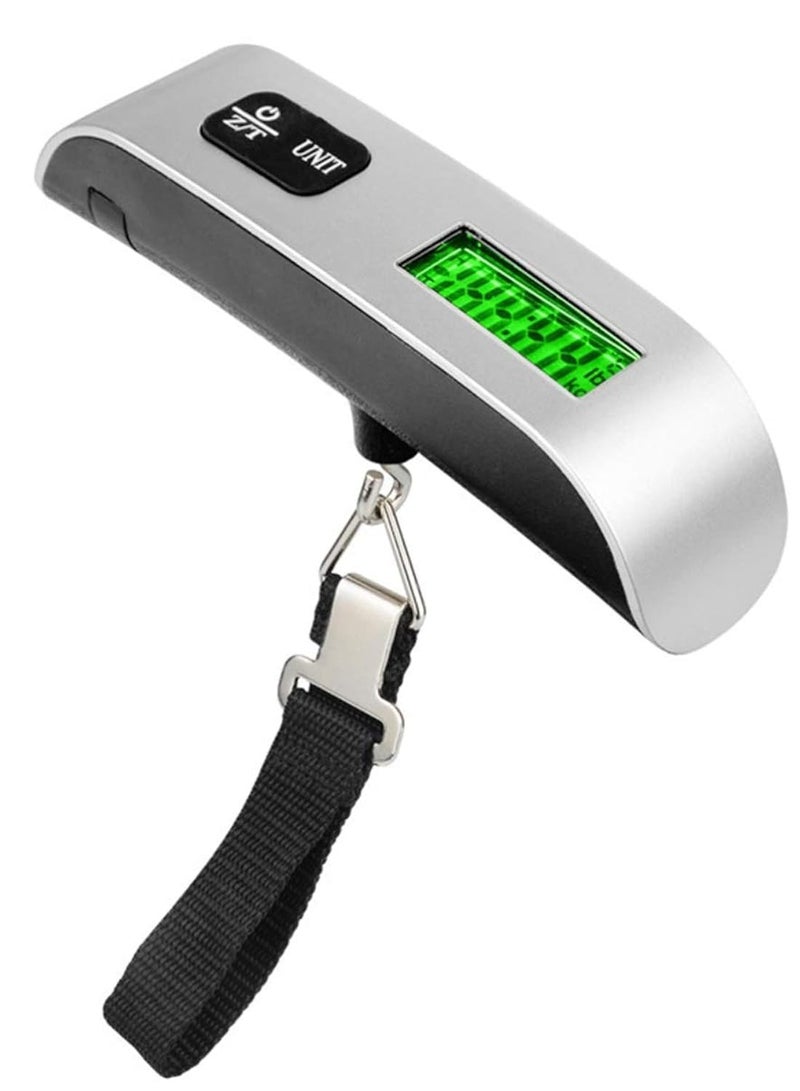 ليمتليس ميزان أمتعة معلق رقمي لا حدود له، مقياس أمتعة محمول باليد لميزان حقيبة السفر للسفر مع شاشة LCD 50 كجم/110 رطل - Image 1