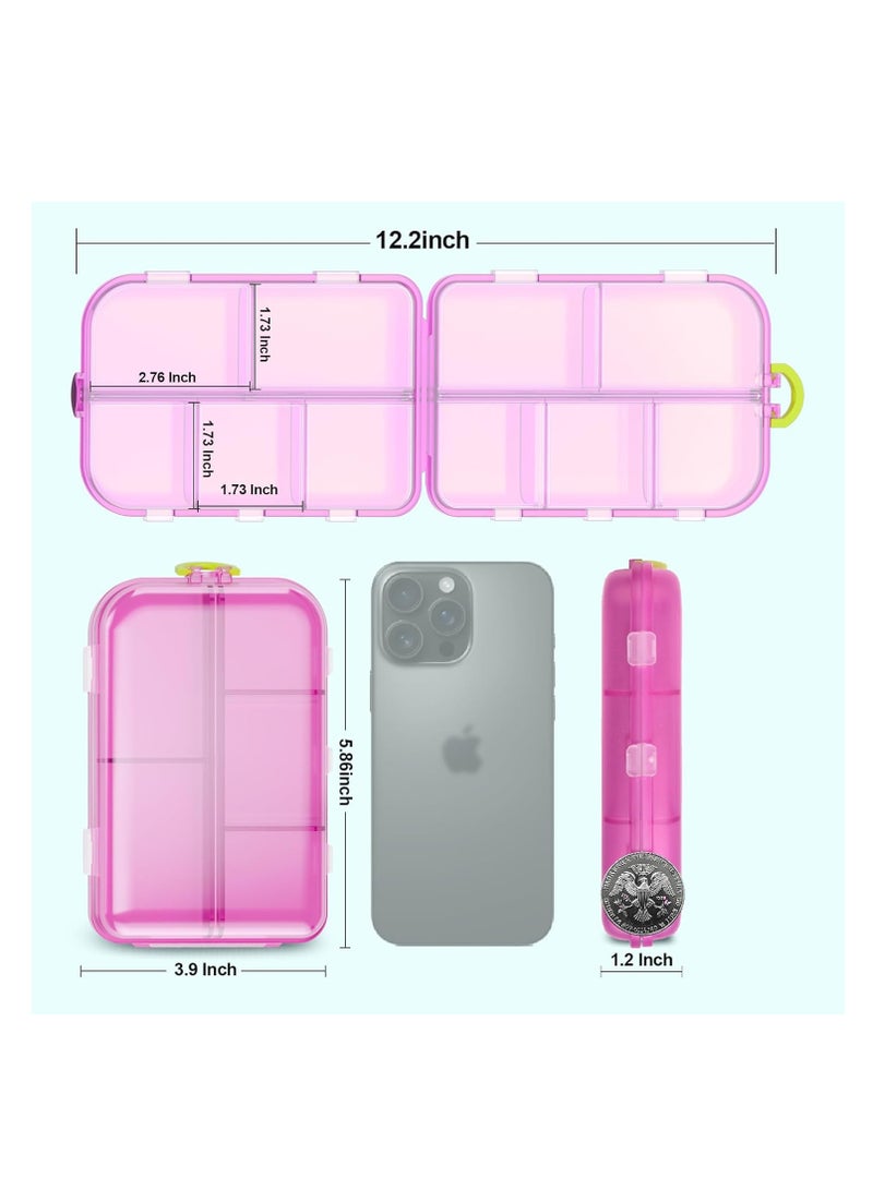 عام منظم حبوب منع الحمل الكبير مع الملصقات ، منظم حبوب منع الحمل ، حالة حبوب منع الحمل الأساسية للسفر - Image 2