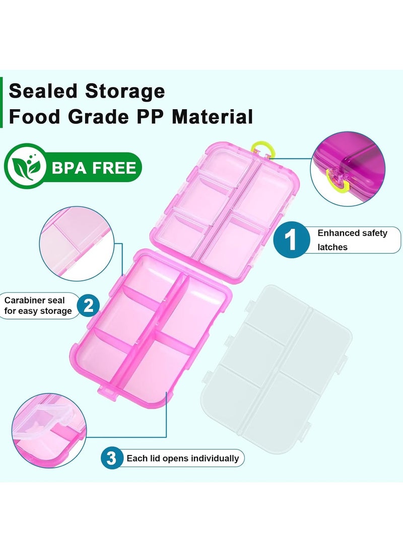 عام منظم حبوب منع الحمل الكبير مع الملصقات ، منظم حبوب منع الحمل ، حالة حبوب منع الحمل الأساسية للسفر - Image 3