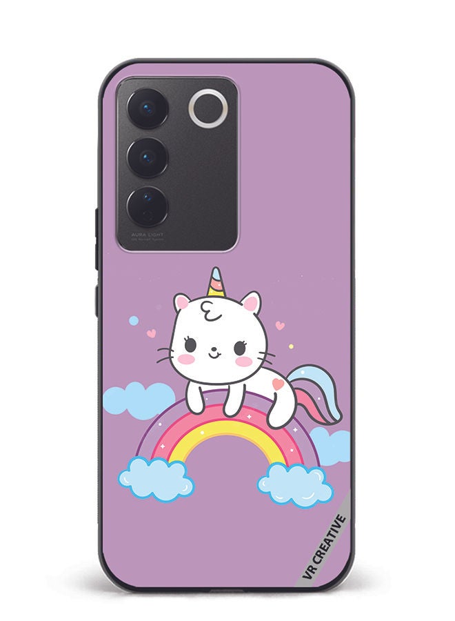 VR CREATIVE Protective Case Cover For Vivo V27e Unicorn Design Multicolour - Image 1