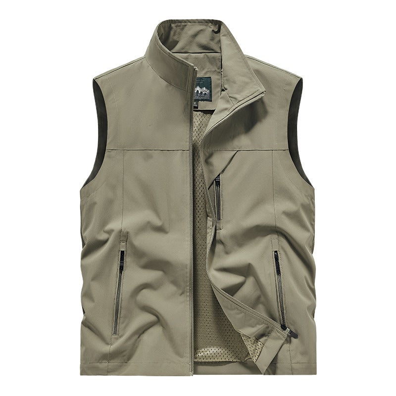New Vest Men'S Outdoor Leisure Youth Pography Fishing Vest Vest Sports Jacket Men'S Wear - Image 1