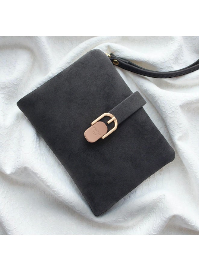 Prettyzys Elegant Women’s Wallet with Zipper & Snap Closure - Image 2