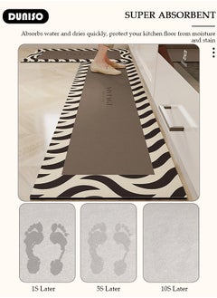 2 PCS Kitchen Mats and Rugs Set , Non Slip Heavy Duty Standing Mat, Quick Dry Diatom Mud Floor Mat, Extra Soft and Absorbent Floor Mats for Kitchen, Bath, Office, Laundry(40*60cm+40*120cm) - pzsku/ZE5A6A87D61043E711B32Z/45/_/1740971951/fcd79662-5525-46dc-9296-45a30a67ab6d