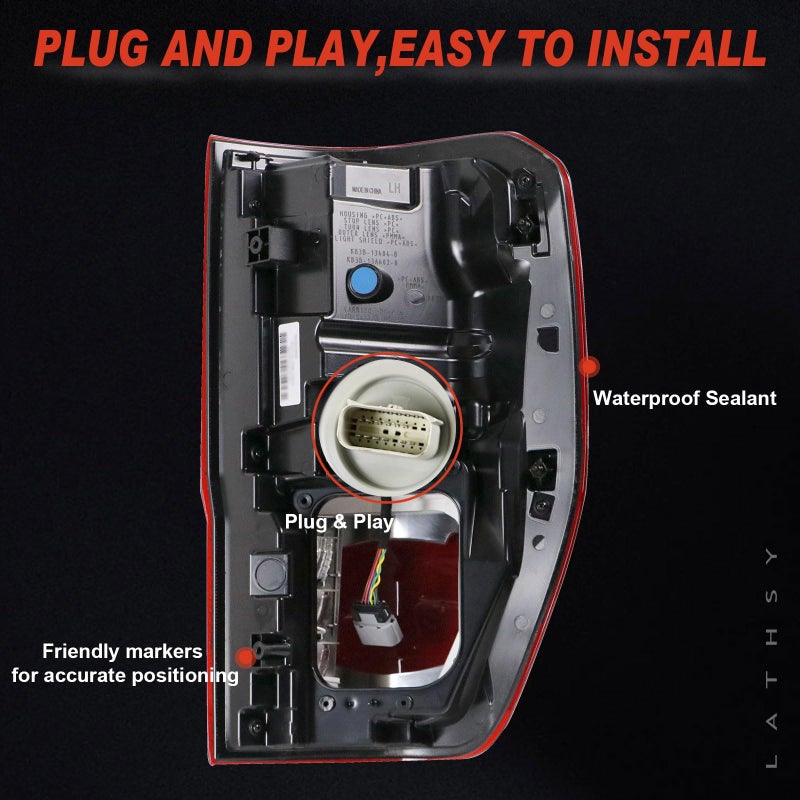 Lathsy LED Tail Light w/Blind Spot Compatible With 2019-2023 Ranger Left Driver Side Taillight Replace Part Number KB3Z13405G (Module NOT Included) - Image 3