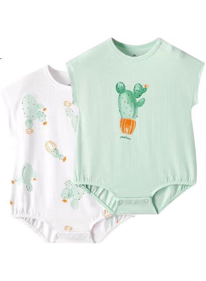 Yeehoo Baby Clothes, 5A Antibacterial, Newborn Onesie, Summer Soft (2-Piece Set) - Image 3