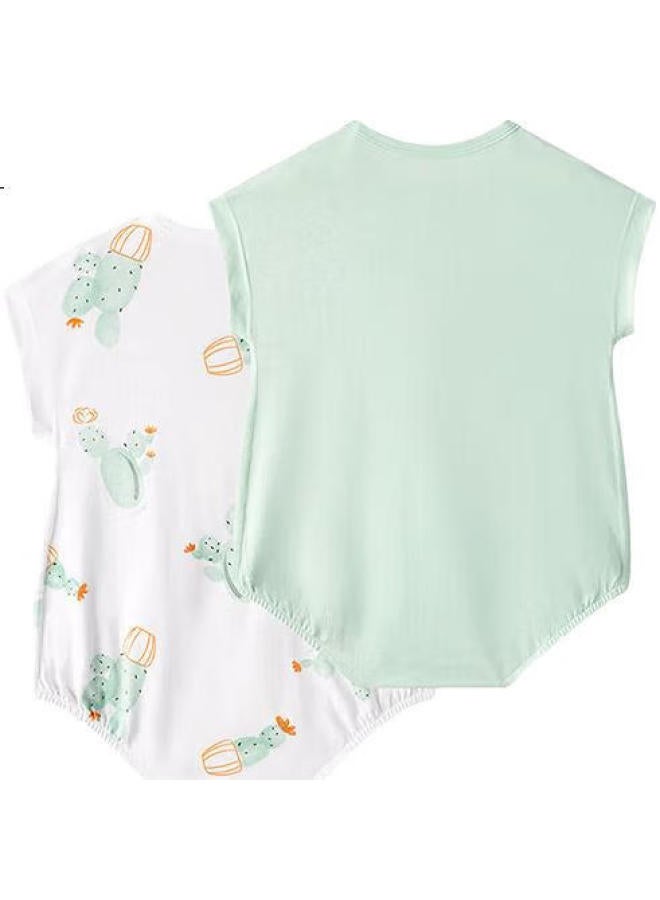 Yeehoo Baby Clothes, 5A Antibacterial, Newborn Onesie, Summer Soft (2-Piece Set) - Image 2
