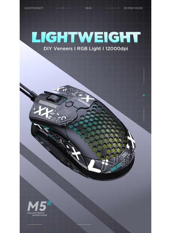 Free wolf "Freewolf M5 Lightweight Wired Gaming Mouse" - Image 2