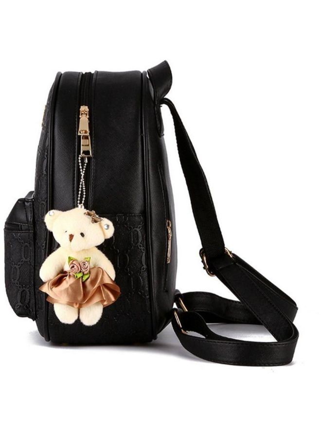 حقيبة ظهر عصرية جديدة مع حقيبة ظهر بدلة دب للطلاب (أسود) - Image 2