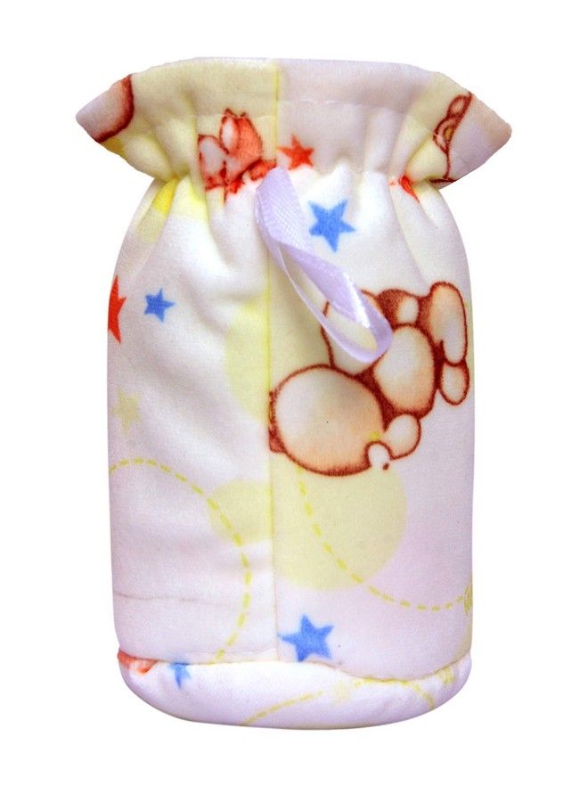 Alya Stretchable Soft Velvet Plush Attractive Overall Animal Prints Baby Feeding Cover With Holding Strap Suitable For 40Ml 50Ml 60Ml Feeding Broad And Narrow Neck Feeding Bottles(Pack Of 1)(Yellow) - Image 3