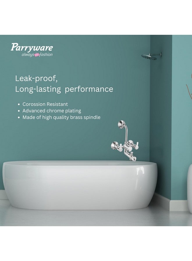 Parryware باريوير (T4617a1) خلاط حائط 3 في 1 كلاريت، فضي - Image 4