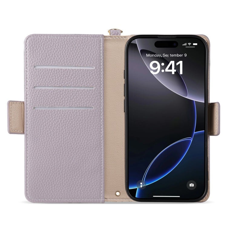 iPhone 14 Cover Leather Protective , Lanyard , , for 14 Plus 14 Pro 14 Pro Max , Apricot Texture for Daily Use - Image 5