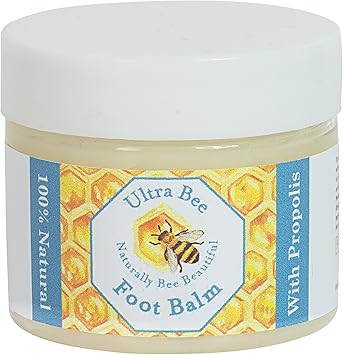 Ultra Bee Naturally Bee Beautiful 100 Natural Foot Balm Propolis Honey Tea Tree
