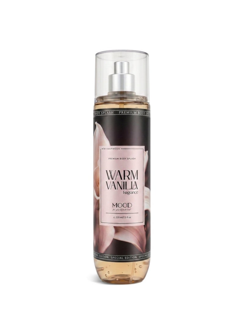 MOOD Warm Vanilla Body Splash 220ML - Image 1