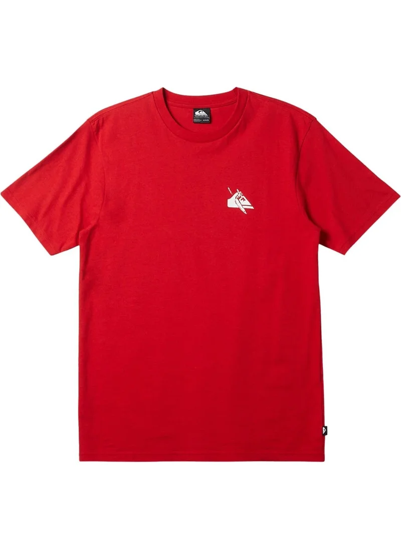 QUIKSILVER Qs Petroglyph Logo Dna Red Men's Tshirt