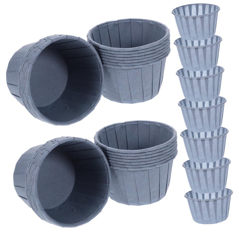 High Temperature Resistant Greaseproof Paper Muffin Liners 100 Pieces Baking Cups for Cupcakes - Image 2