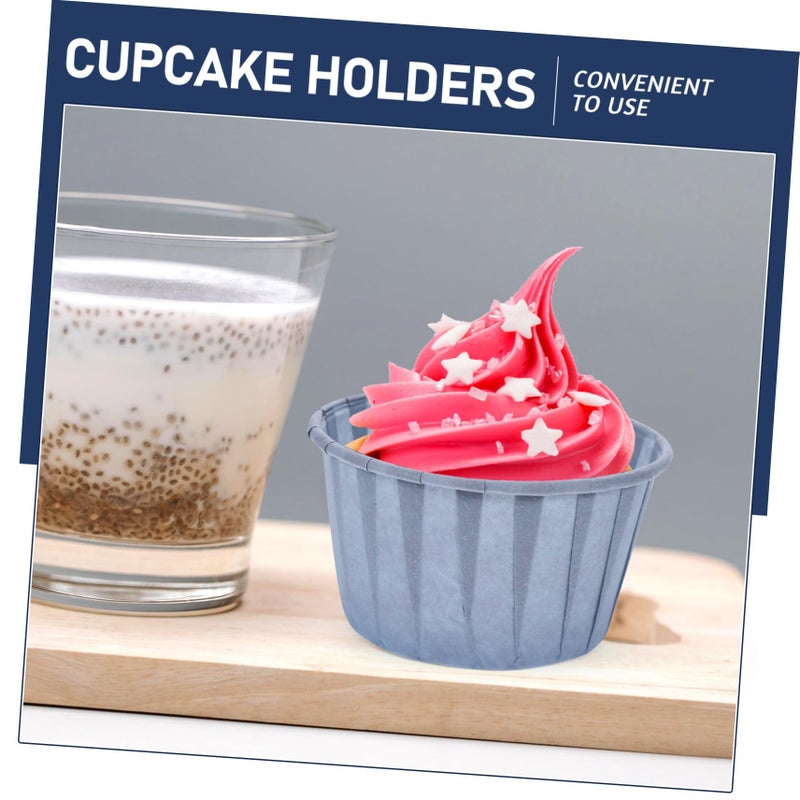 High Temperature Resistant Greaseproof Paper Muffin Liners 100 Pieces Baking Cups for Cupcakes - Image 3