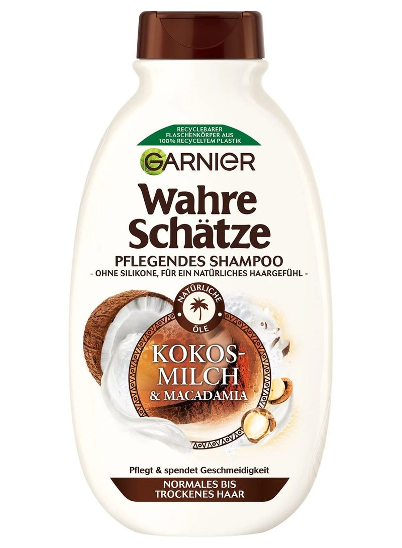 Garnier Wahre Schätze Coconut Milk & Macadamia Nourishing Shampoo 300 ML - Image 1