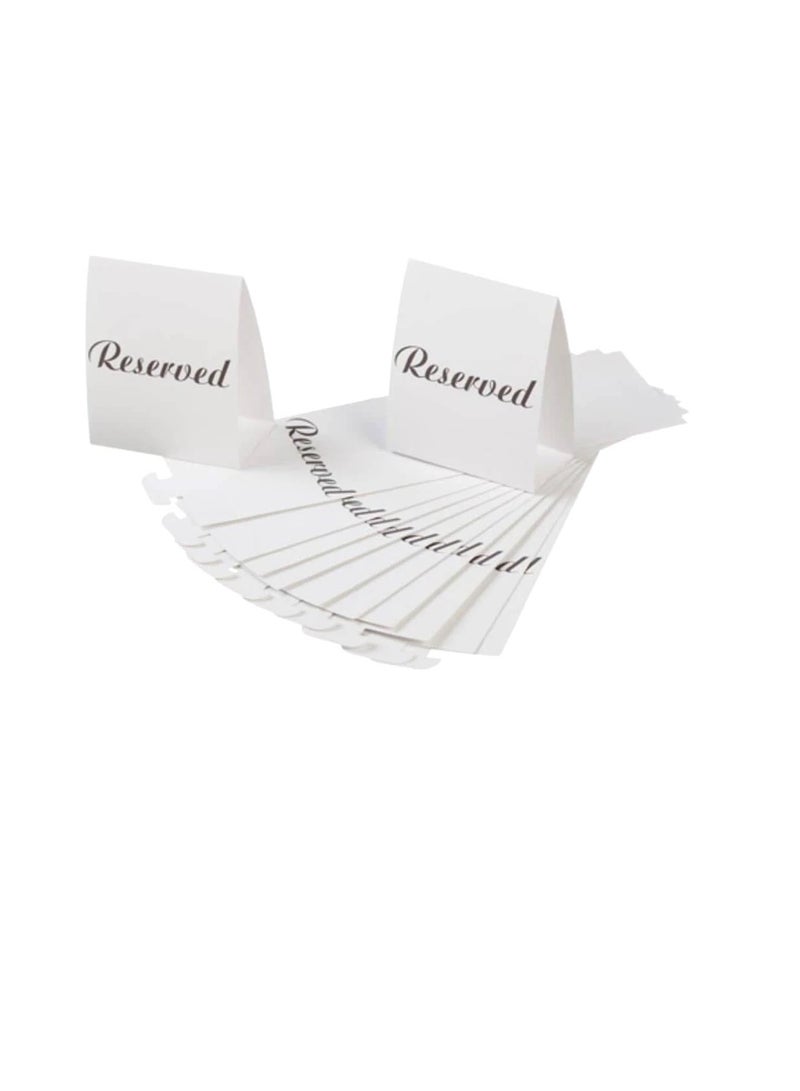 علامات الجدول محجوزة باللون الأبيض 5 × 5 × 2.25 بوصة - Image 1