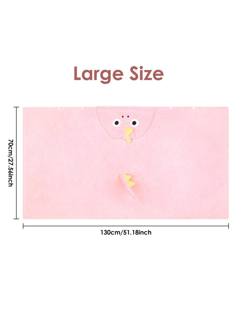 Zikra Kids Hooded Bath Towels Beach Towel Girls Boys Soft Swim Pool Cover Up Super Absorbent Cute Cartoon Animal - Image 5