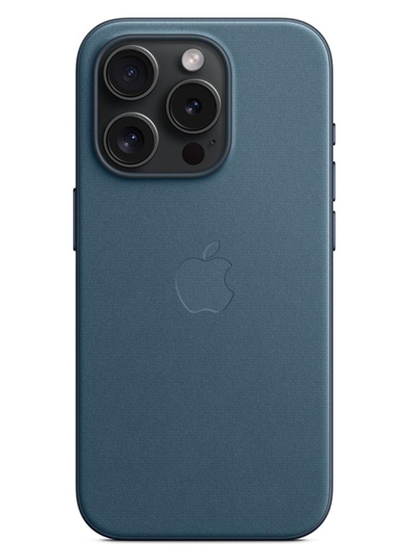 Apple iPhone 15 Pro Max FineWoven Case with MagSafe - Pacific Blue - Image 1