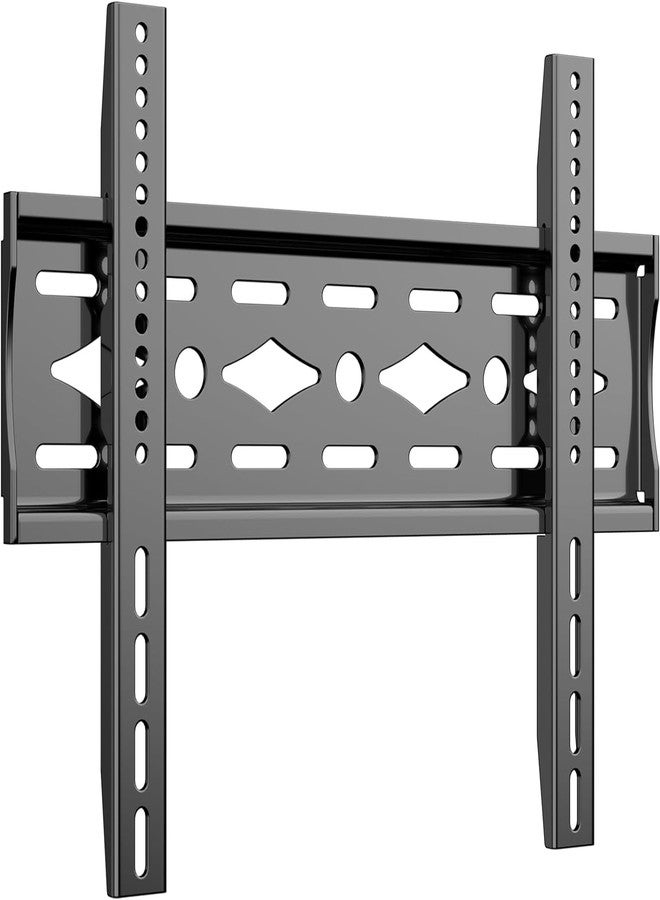 TETVIK Fixed TV Wall Mount for Most 26-63 inch TV Monitor fit Flat Curved Screen Ultra Slim Profile Television Mount Wall Bracket Max VESA 400x400mm Hold Up to110 lbs Wall Mount TV Bracket - Image 1